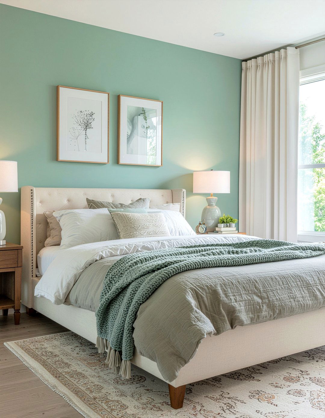 Sage Green Accent Wall - 30 bedroom sage green walls