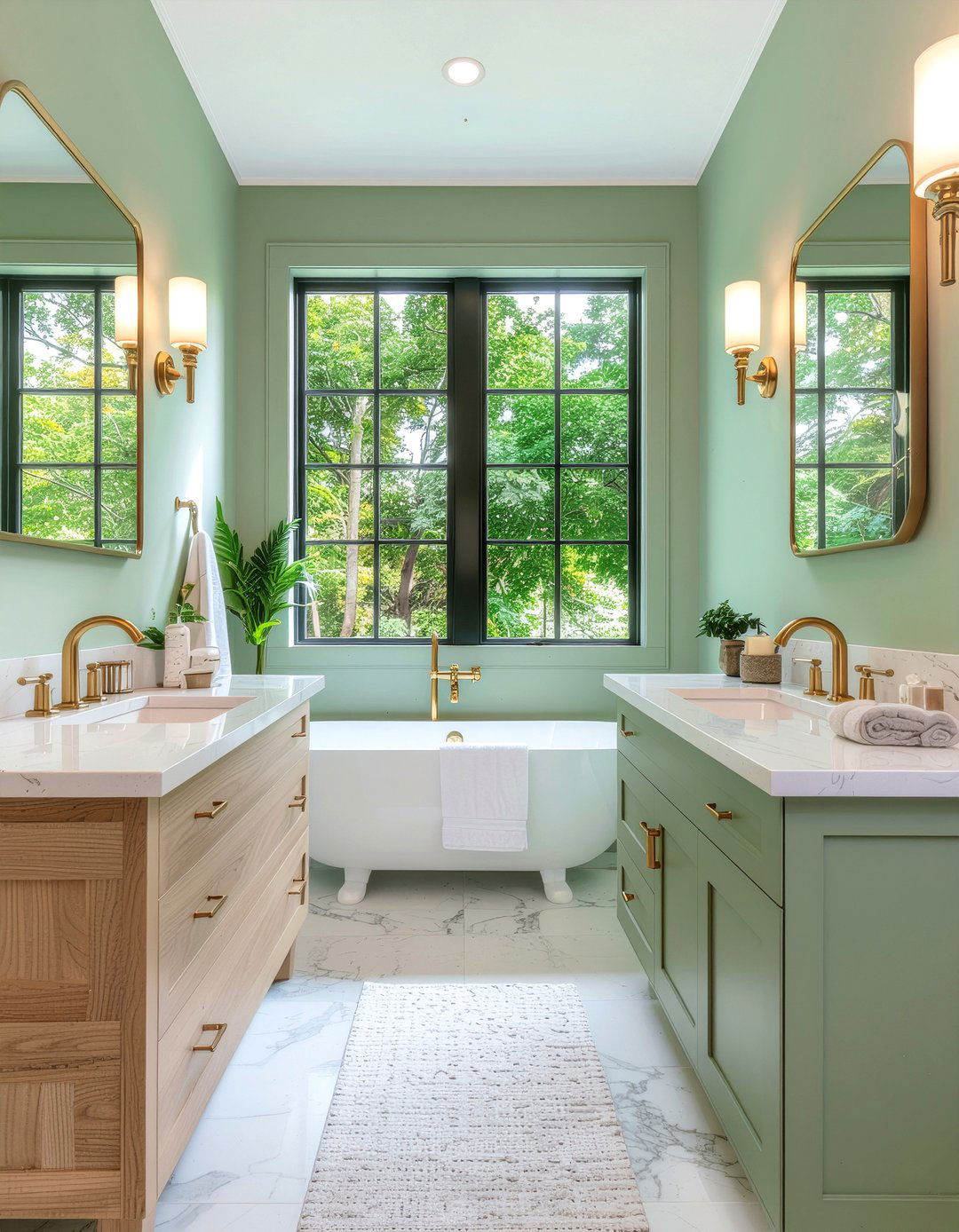 Sage Green Bathroom - 30 bathroom color ideas