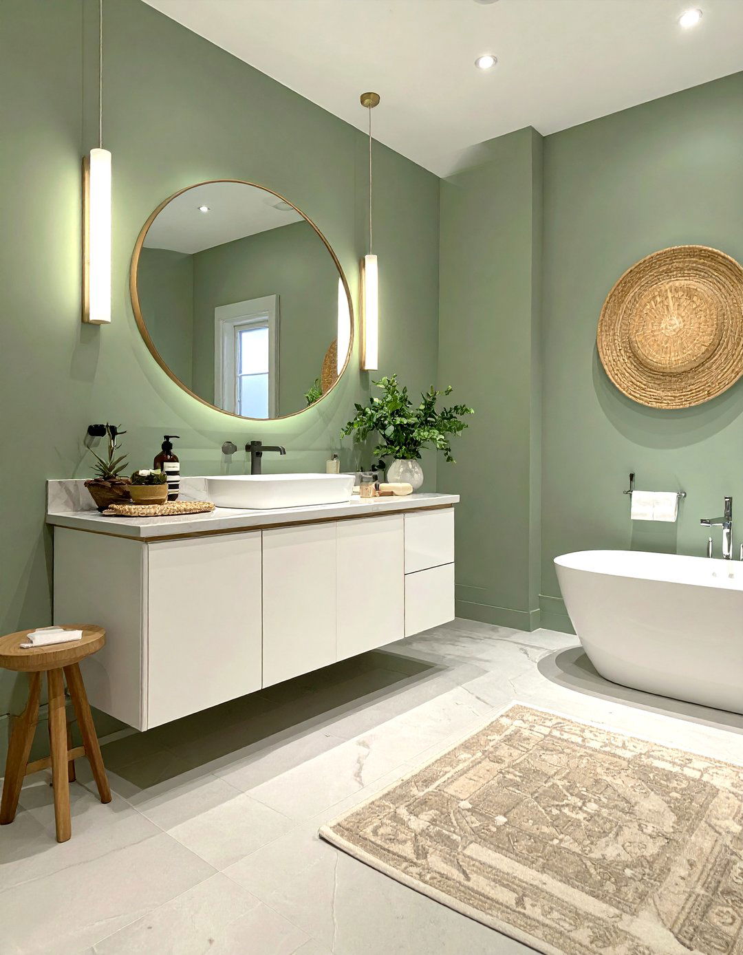 Sage Green Bathroom - 30 dreamy bathroom ideas