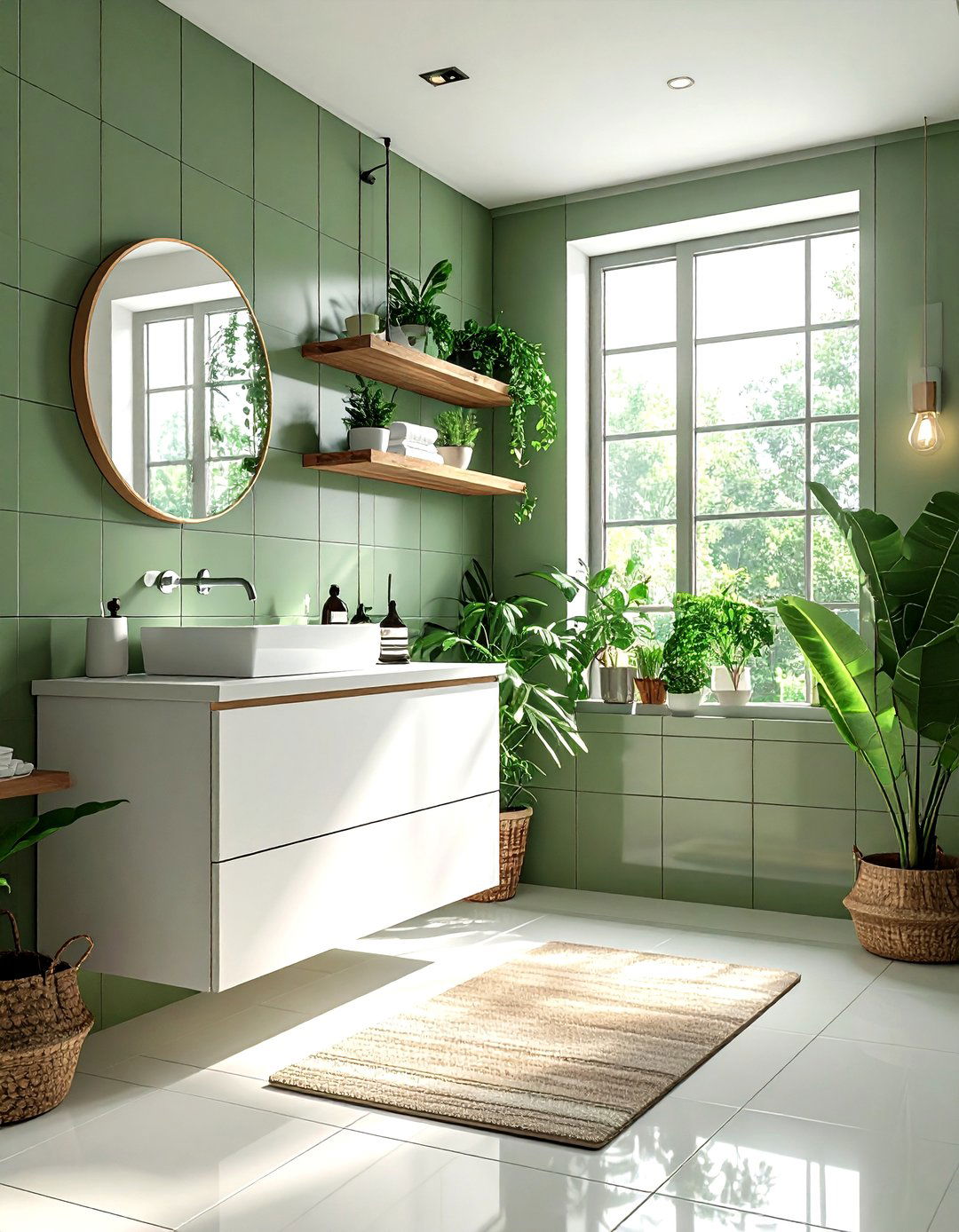 Sage Green Bathroom - 30 teen bathroom ideas