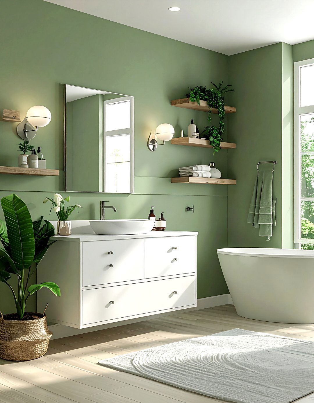 Sage Green Bathroom Polished Nickel - 30 polished nickel bathroom ideas