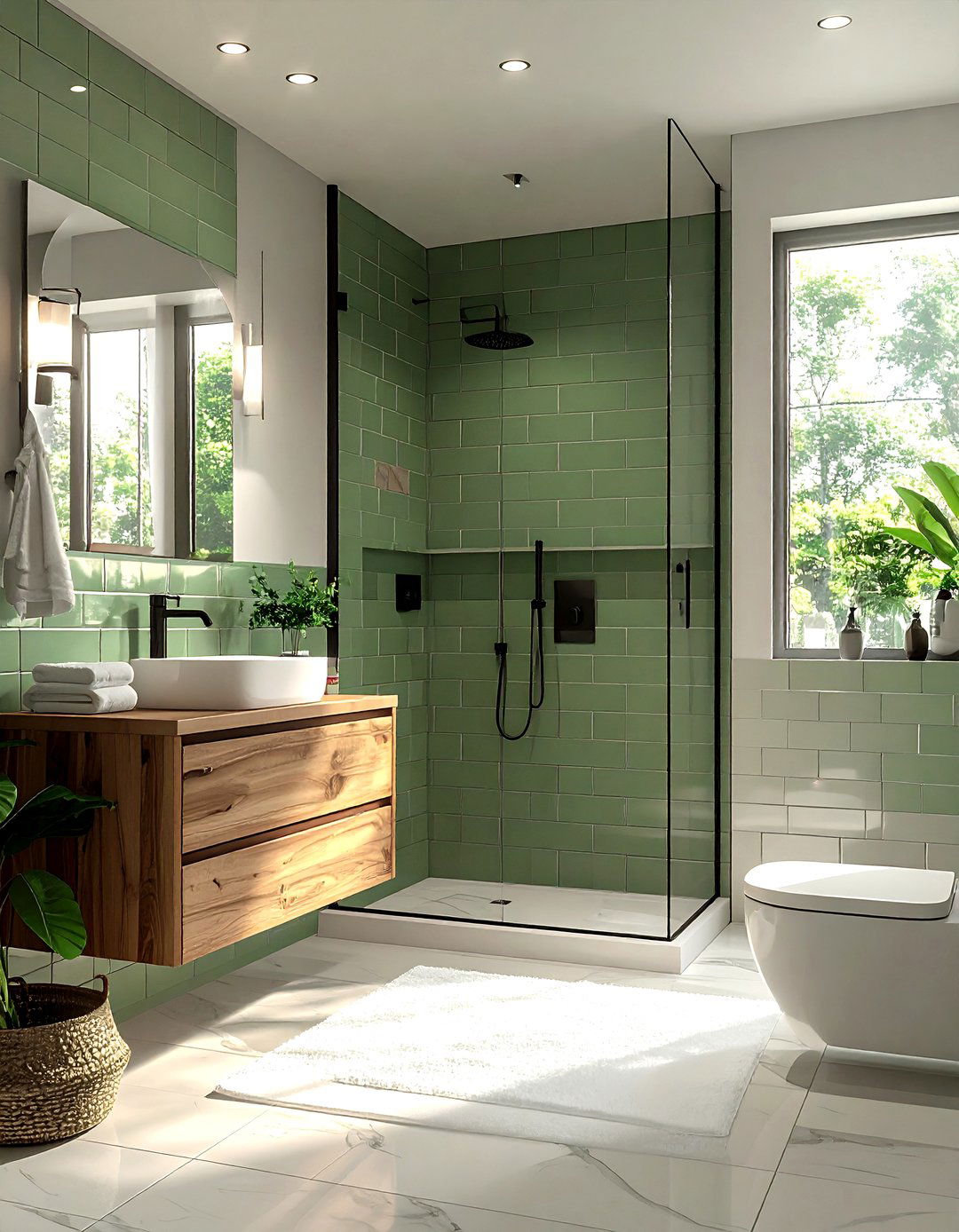 Sage Green Bathroom Tile - 30 sage green decor ideas