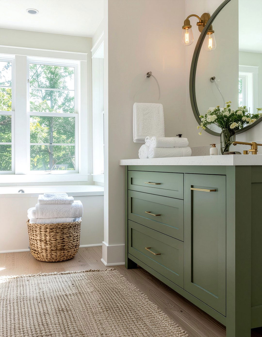 Sage Green Bathroom Vanity - 30 bathroom cabinet ideas