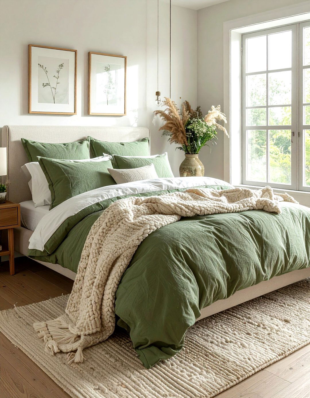 Sage Green Bedding - 30 sage green decor ideas
