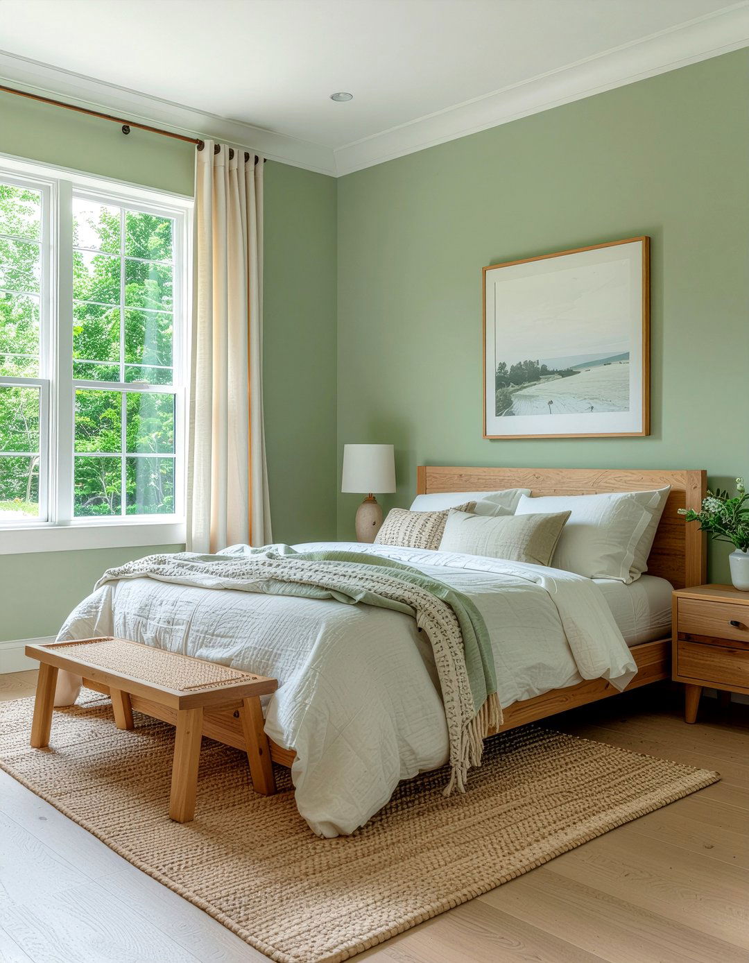 Sage Green Bedroom - 30 bedroom warm settings