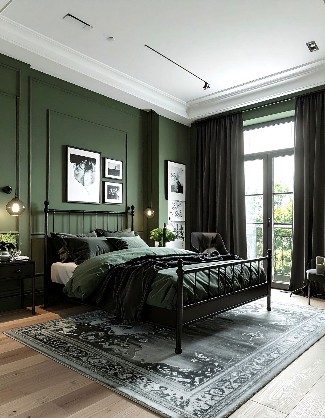 Sage Green Black Bedroom - 30 sage bedroom ideas