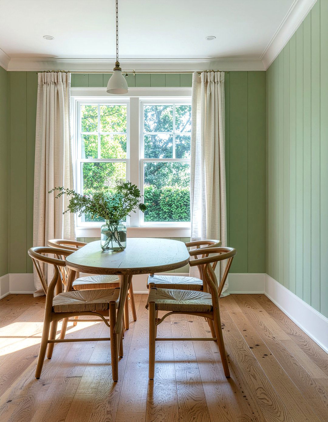 Sage Green Board And Batten - 30 dining room board and batten ideas