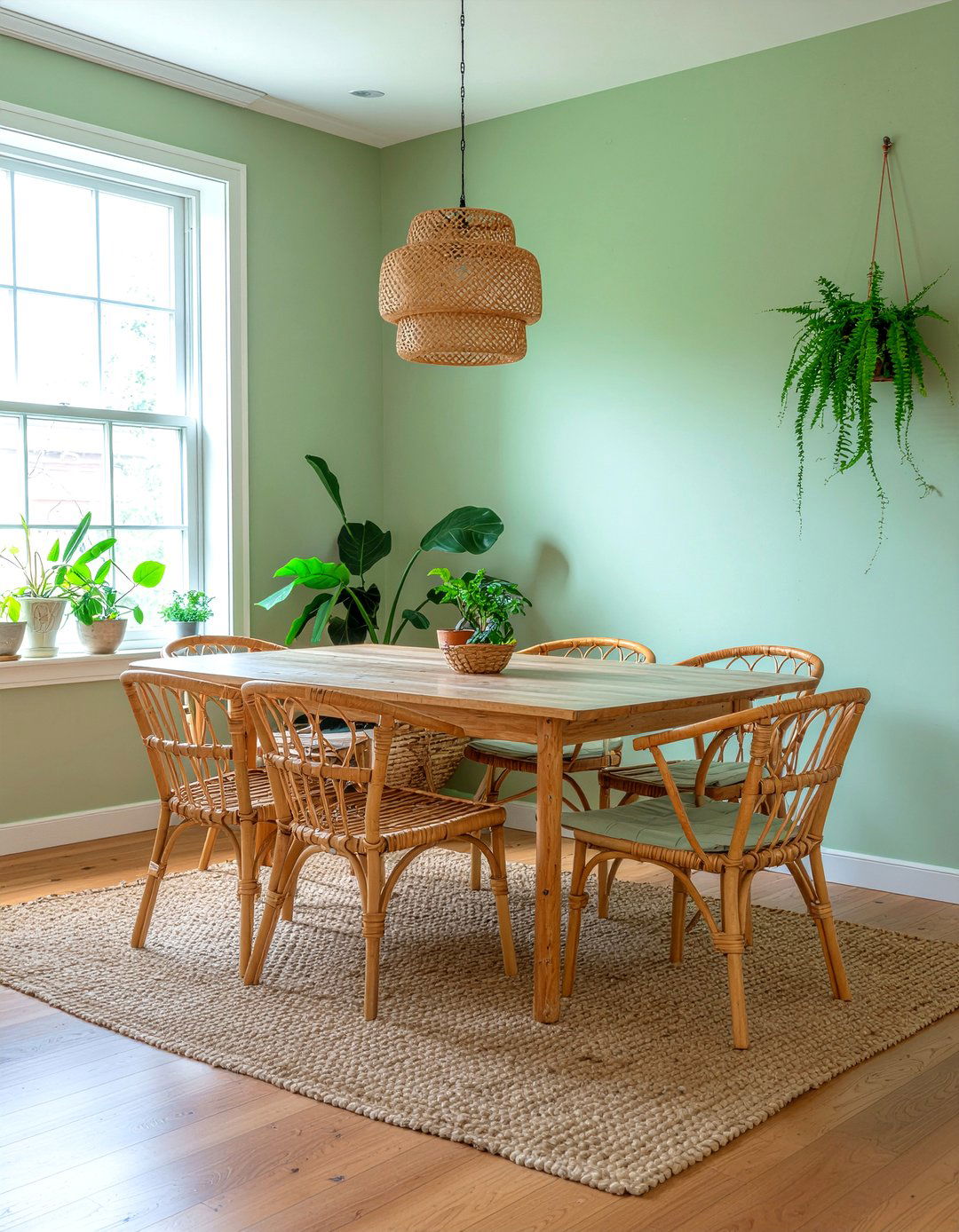 Sage Green Boho Dining Room - 30 sage green dining room ideas