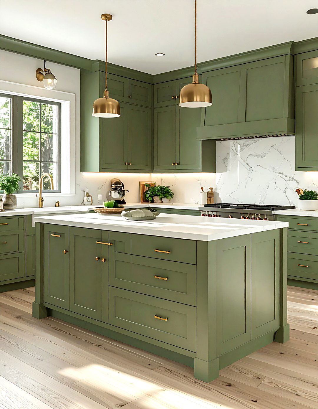 Sage Green Cabinets - 30 kitchen refresh ideas