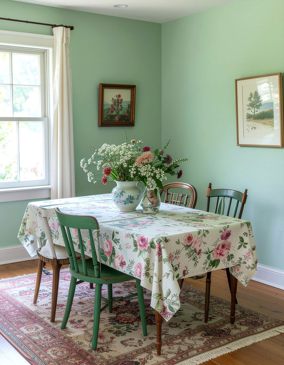 Sage Green Cottagecore Dining Room - 30 sage green dining room ideas