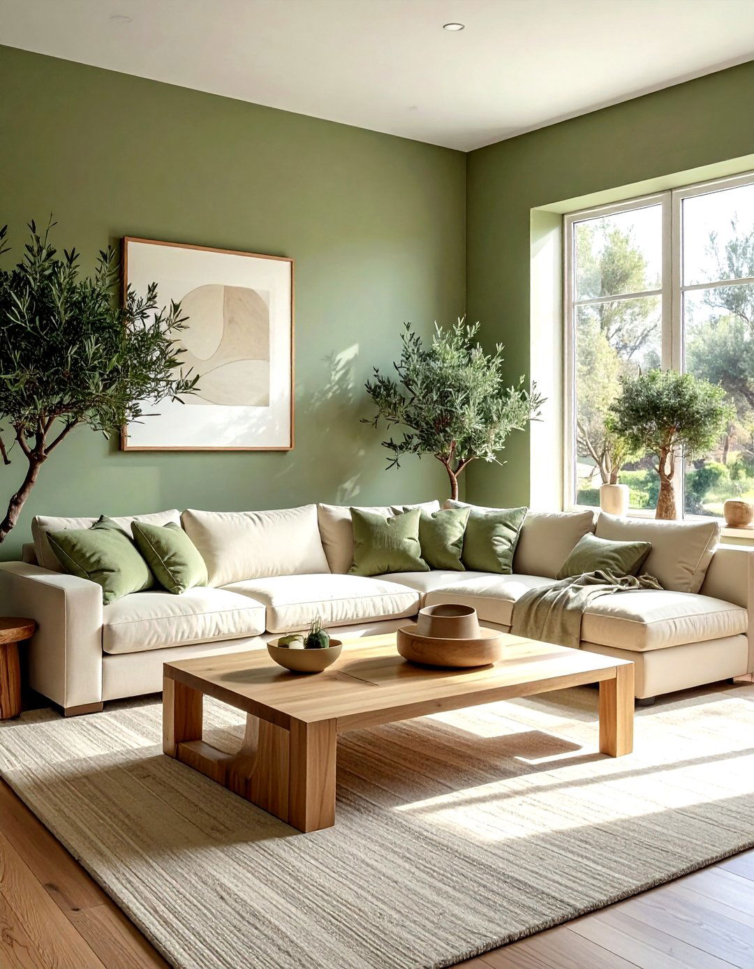 Sage Green Cream Living Room Palette - 30 cool color scheme ideas