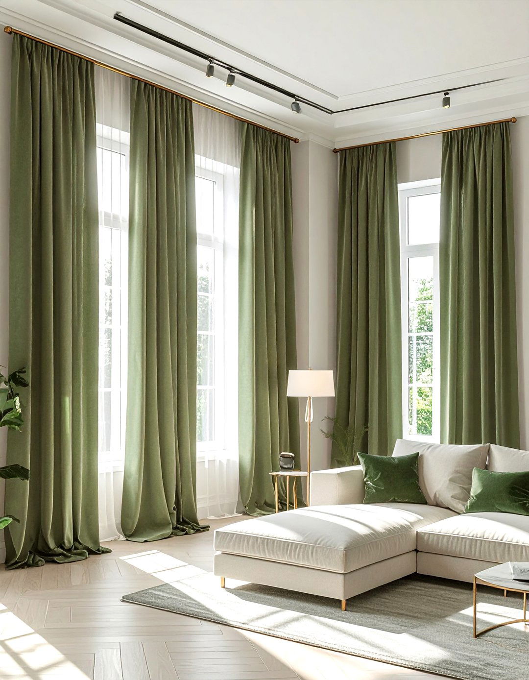 Sage Green Curtain - 30 sage green decor ideas
