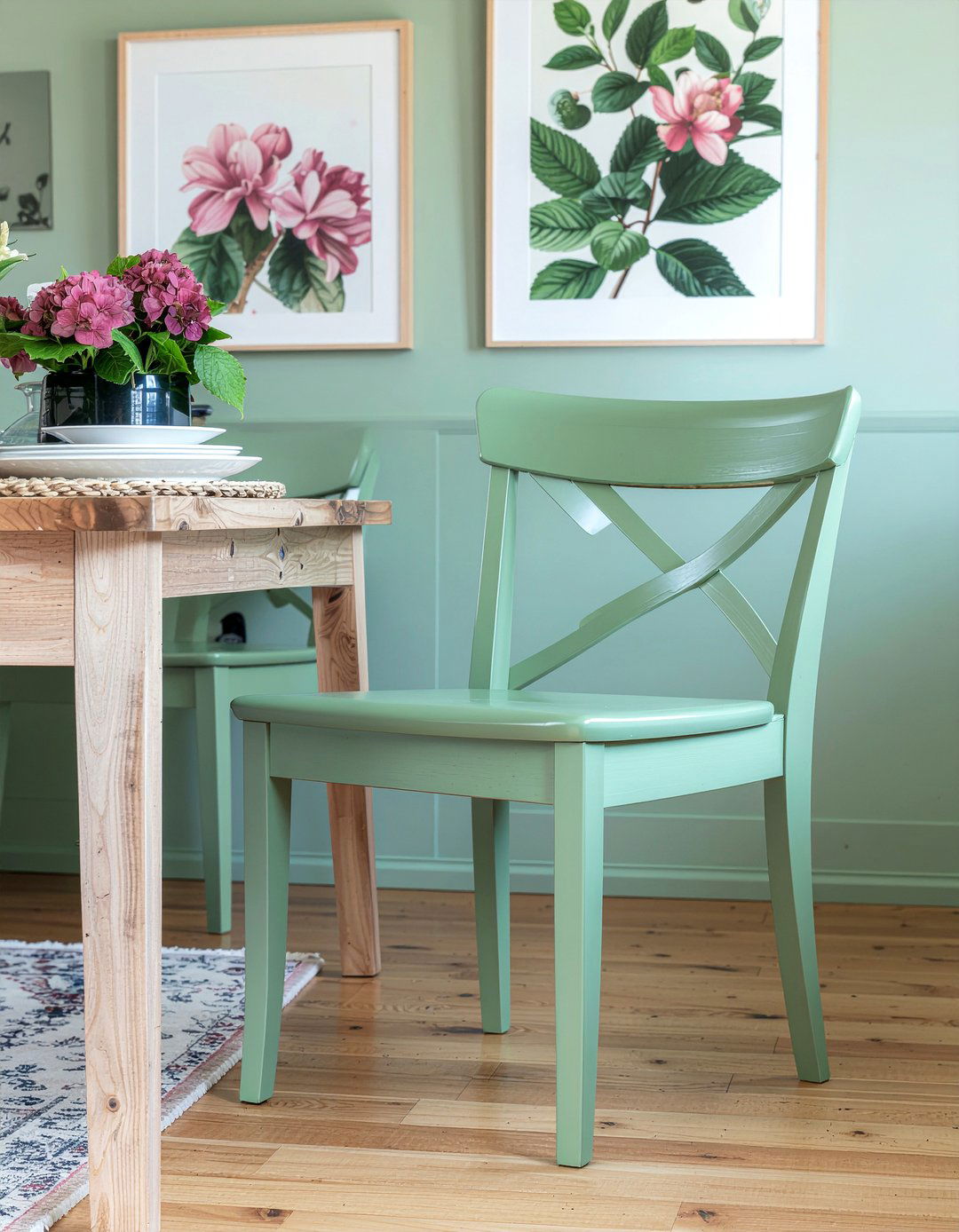 Sage Green Dining Chair - 30 cross back dining chair ideas