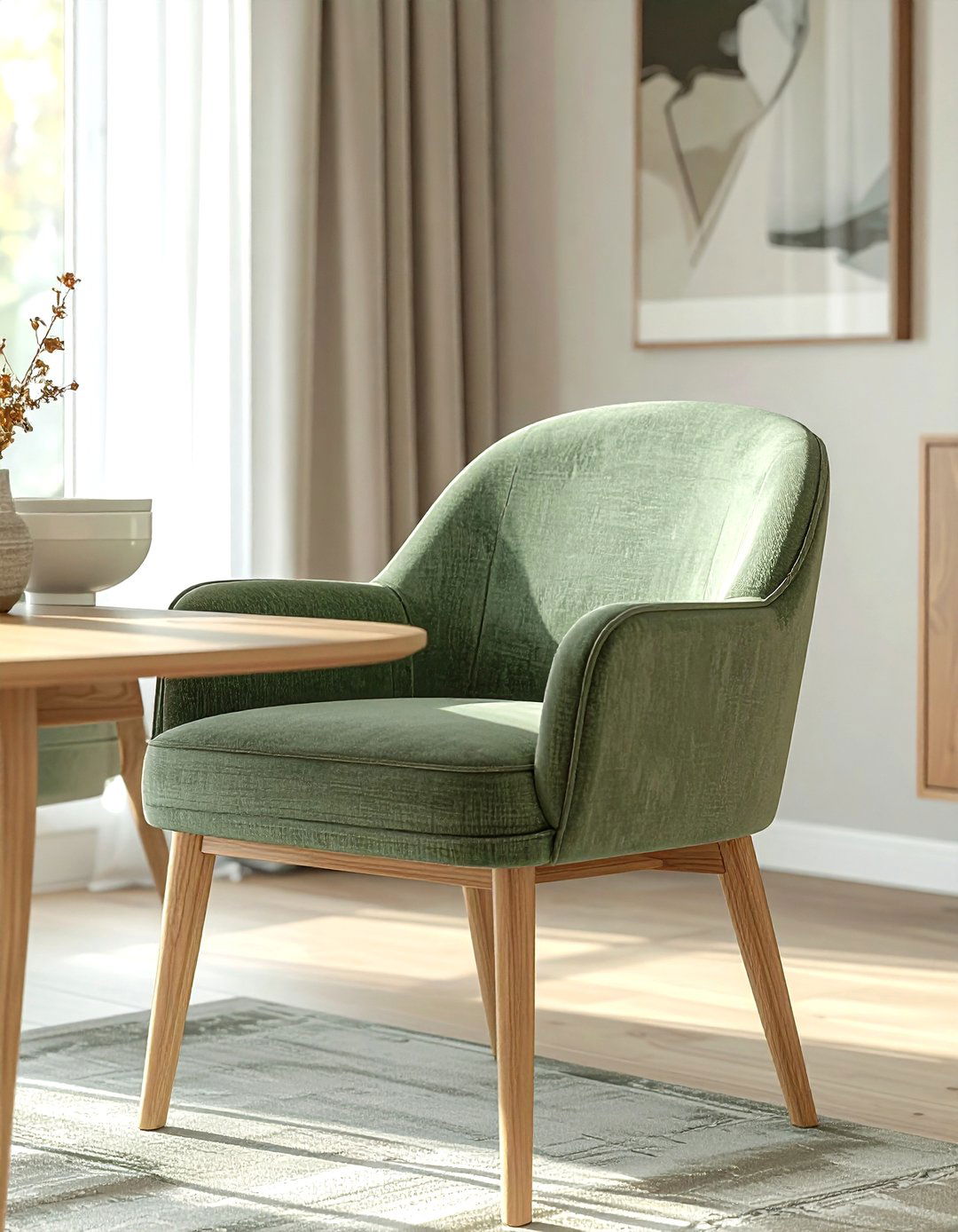 Sage Green Dining Chair - 30 colorful dining chair ideas