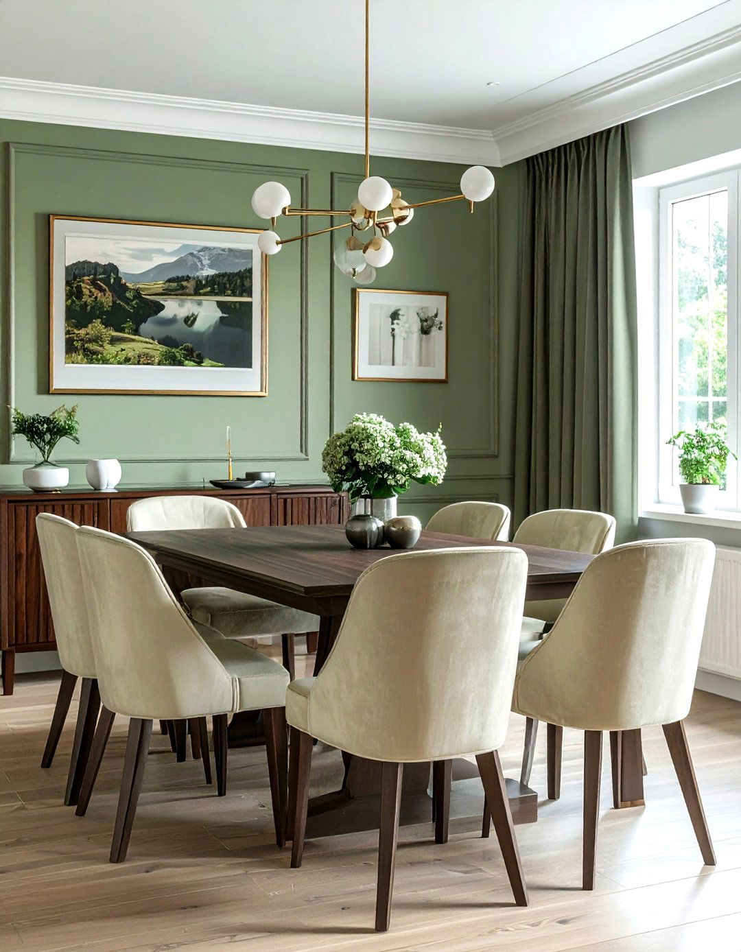 Sage Green Dining Room - 30 sage green decor ideas