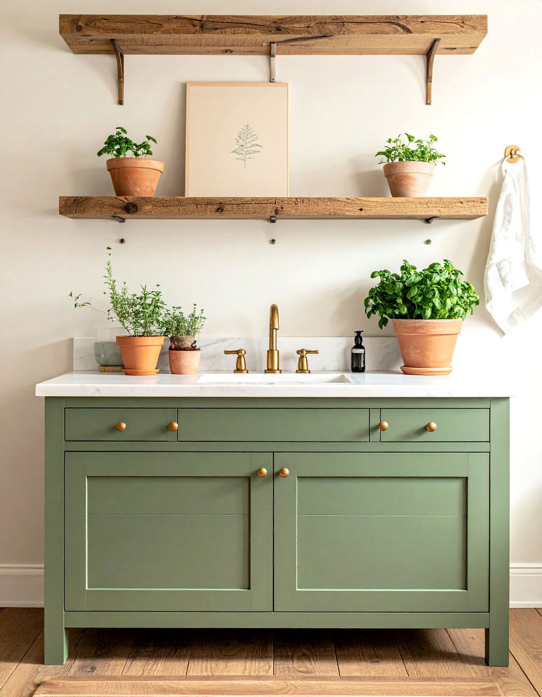 Sage Green Farmhouse Vanity - 30 farmhouse bathroom vanity ideas