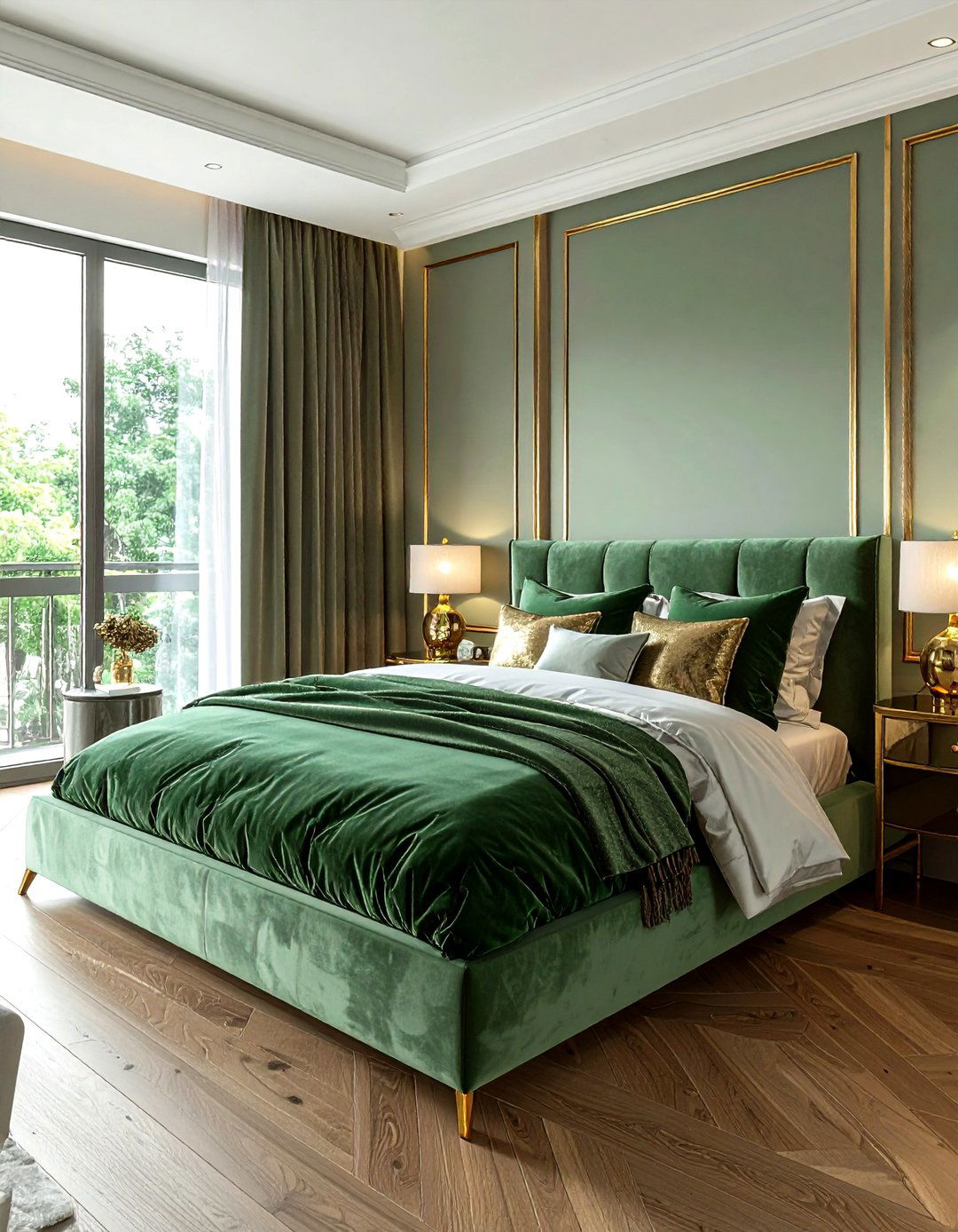 Sage Green Gold Bedroom - 30 sage bedroom ideas