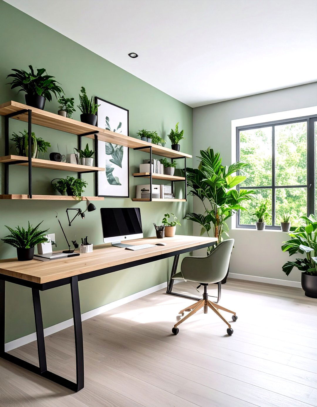 Sage Green Home Office - 30 sage green decor ideas