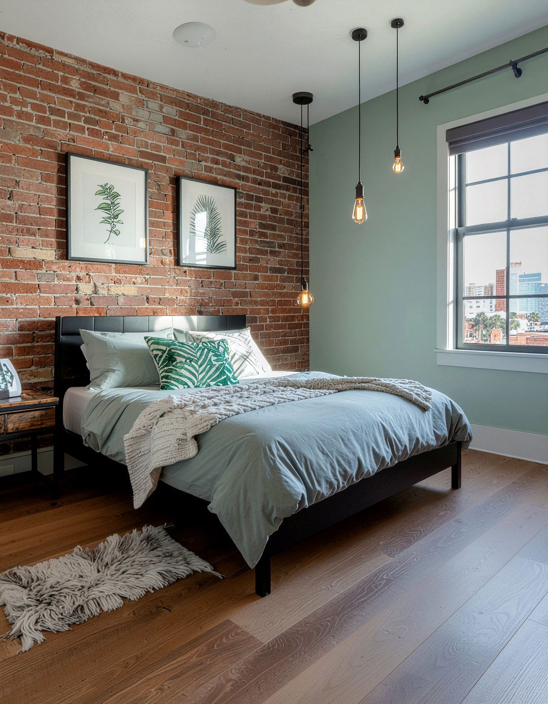 Sage Green Industrial Style - 30 bedroom sage green walls