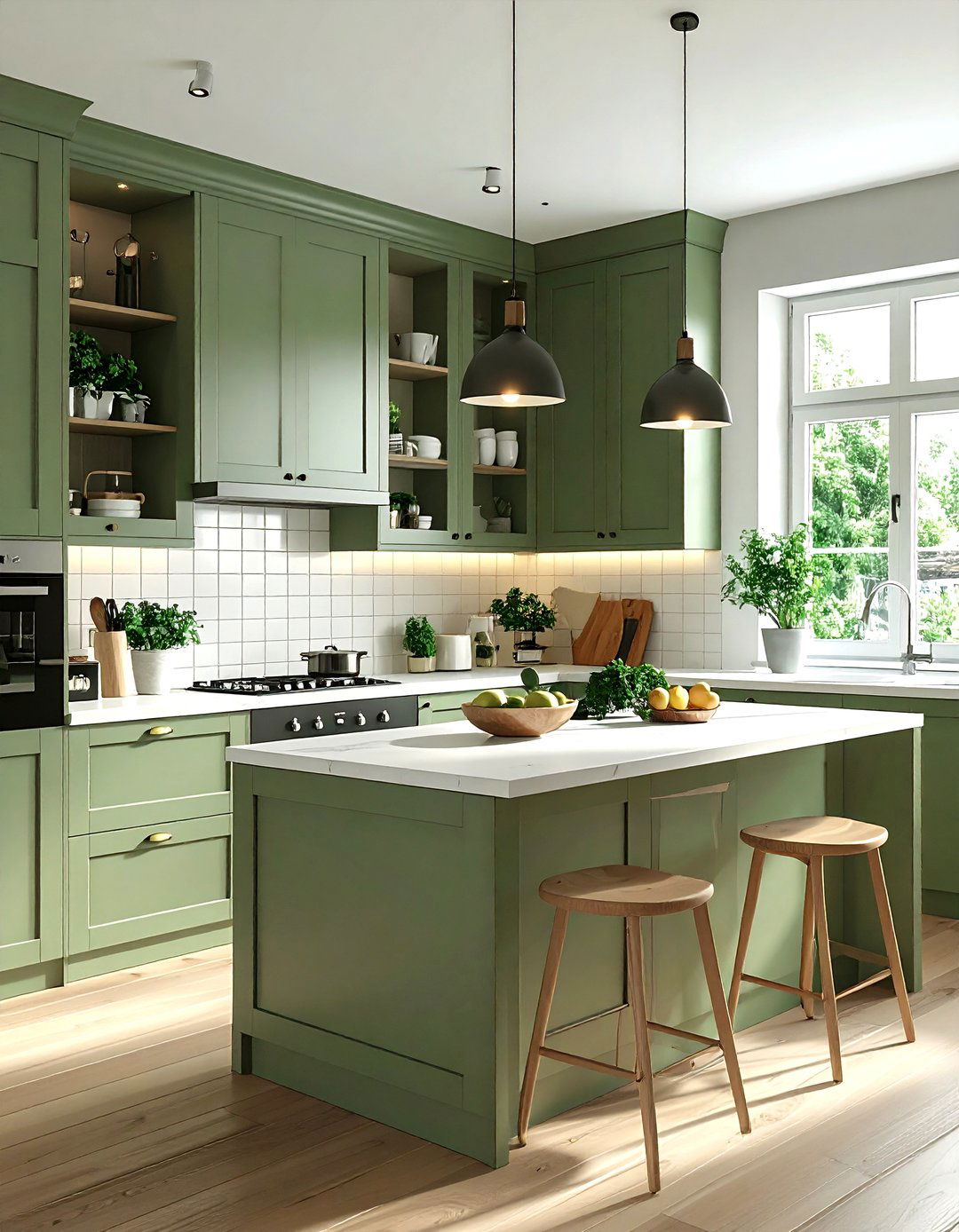 Sage Green Kitchen - 30 clean kitchen ideas