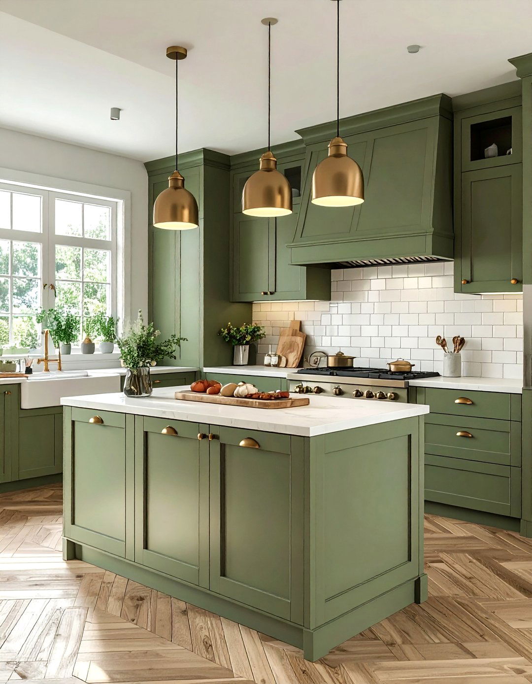 Sage Green Kitchen - 30 coastal cottage kitchen ideas