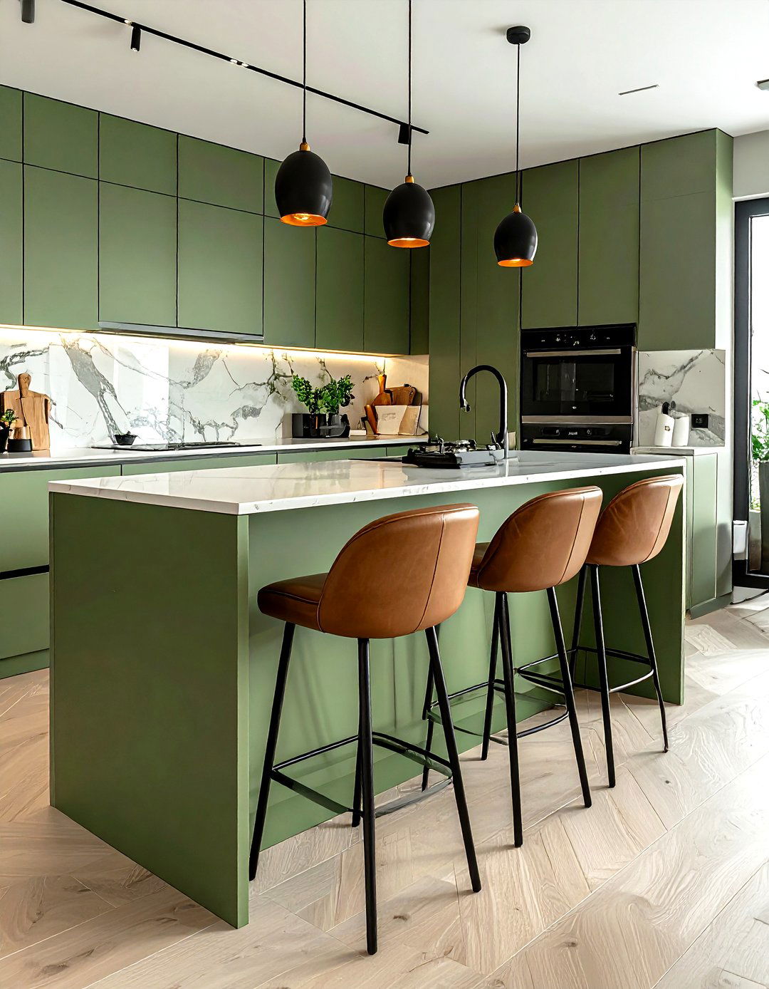 Sage Green Kitchen Breakfast Bar Stools - 30 sage kitchen ideas