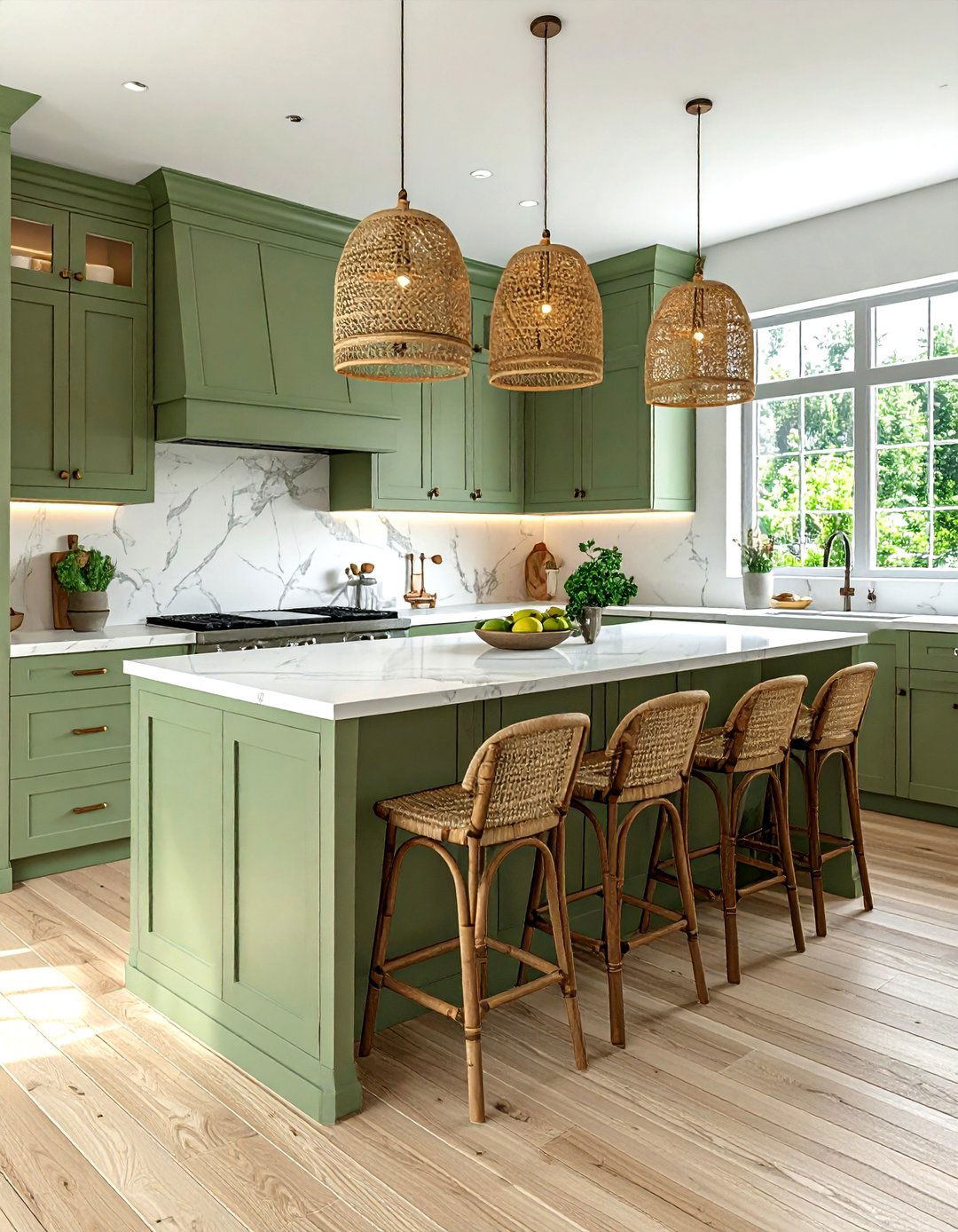 Sage Green Kitchen Island - 30 kitchen island with seating ideas