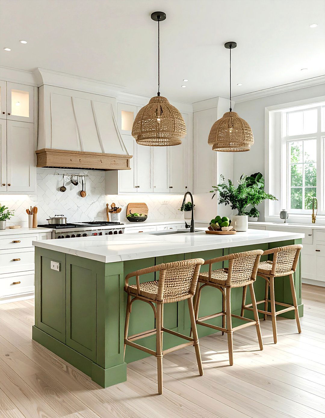 Sage Green Kitchen Island - 30 sage green decor ideas