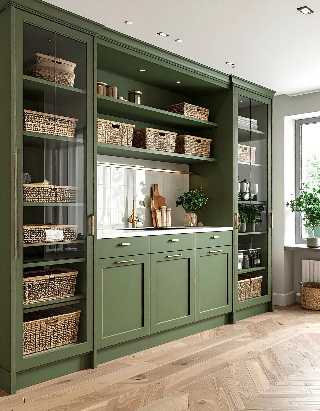 Sage Green Kitchen Pantry - 30 sage green kitchen ideas