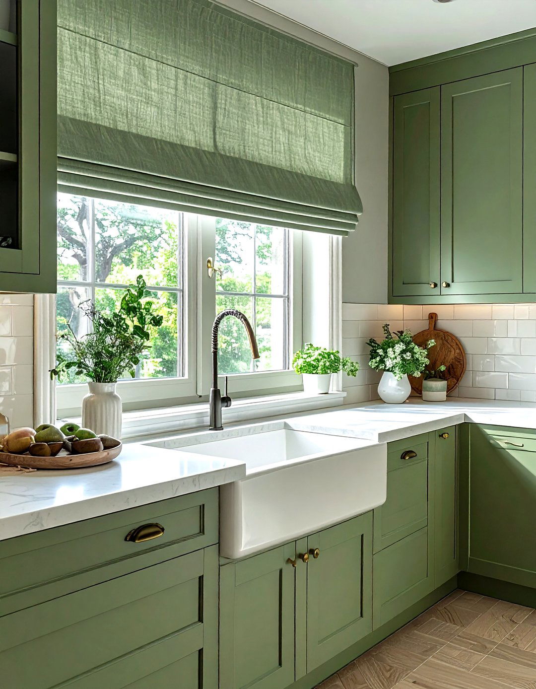 Sage Green Kitchen Window Treatment - 30 sage green kitchen ideas