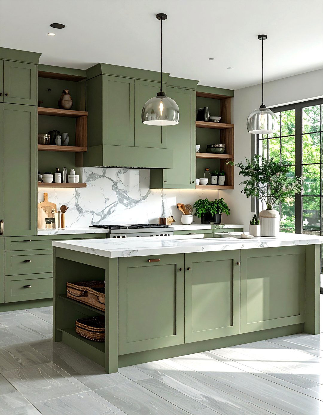 Sage Green Kitchen - 30 British kitchen ideas