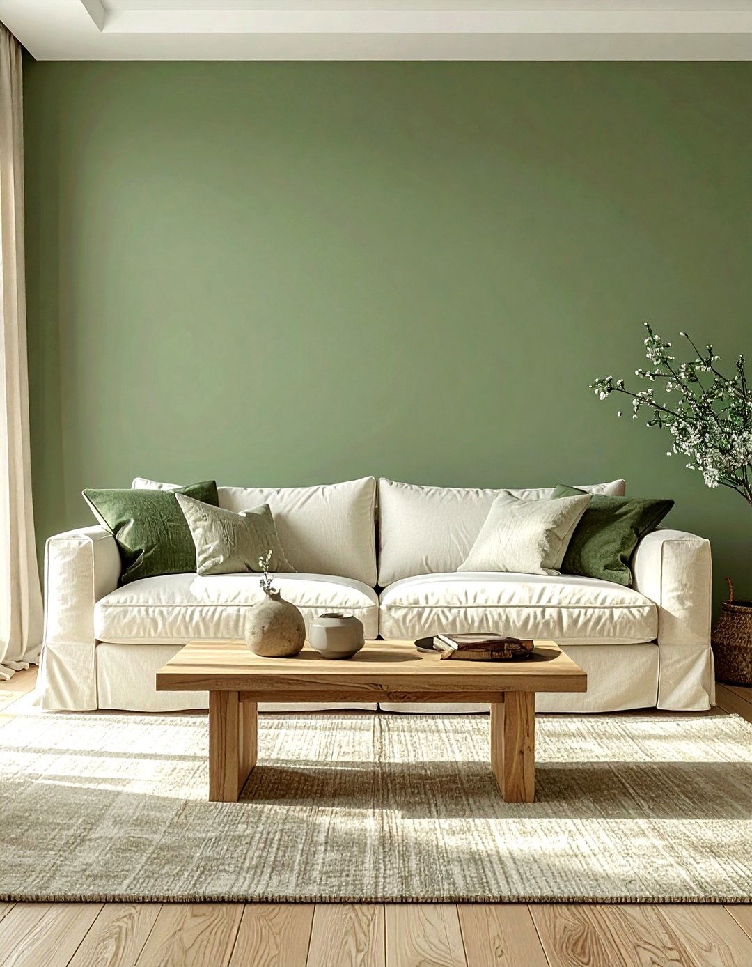 Sage Green Living Room Walls - 30 scandinavian green living room ideas