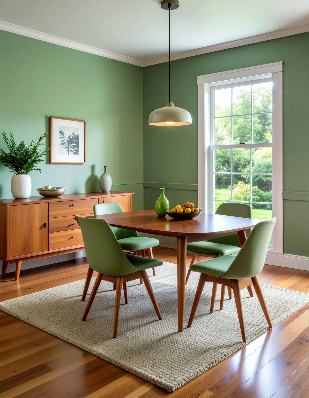 Sage Green Mid Century Modern Dining Room - 30 sage green dining room ideas