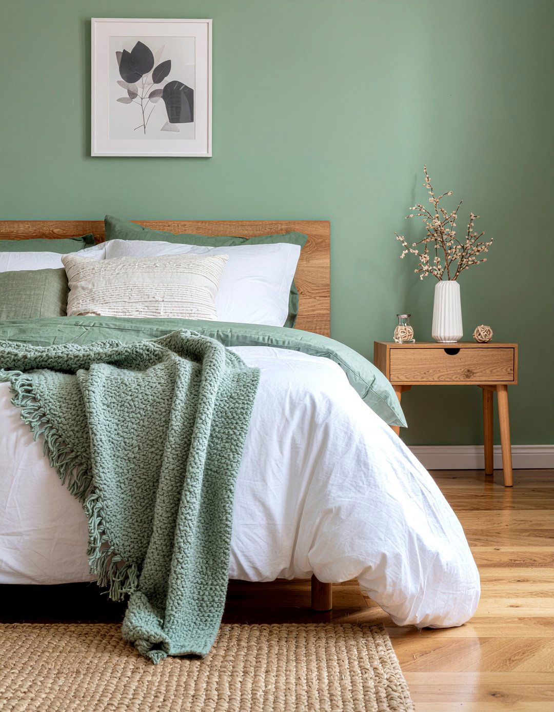 Sage Green Minimalist Style - 30 bedroom sage green walls