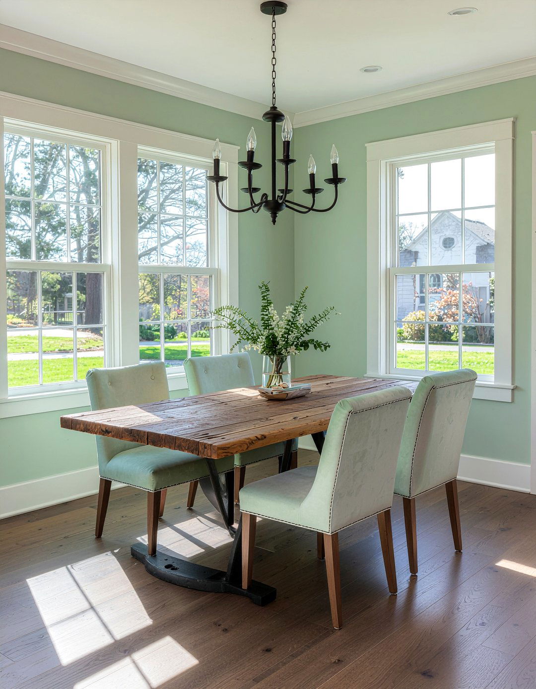 Sage Green Modern Farmhouse Dining Room - 30 sage green dining room ideas