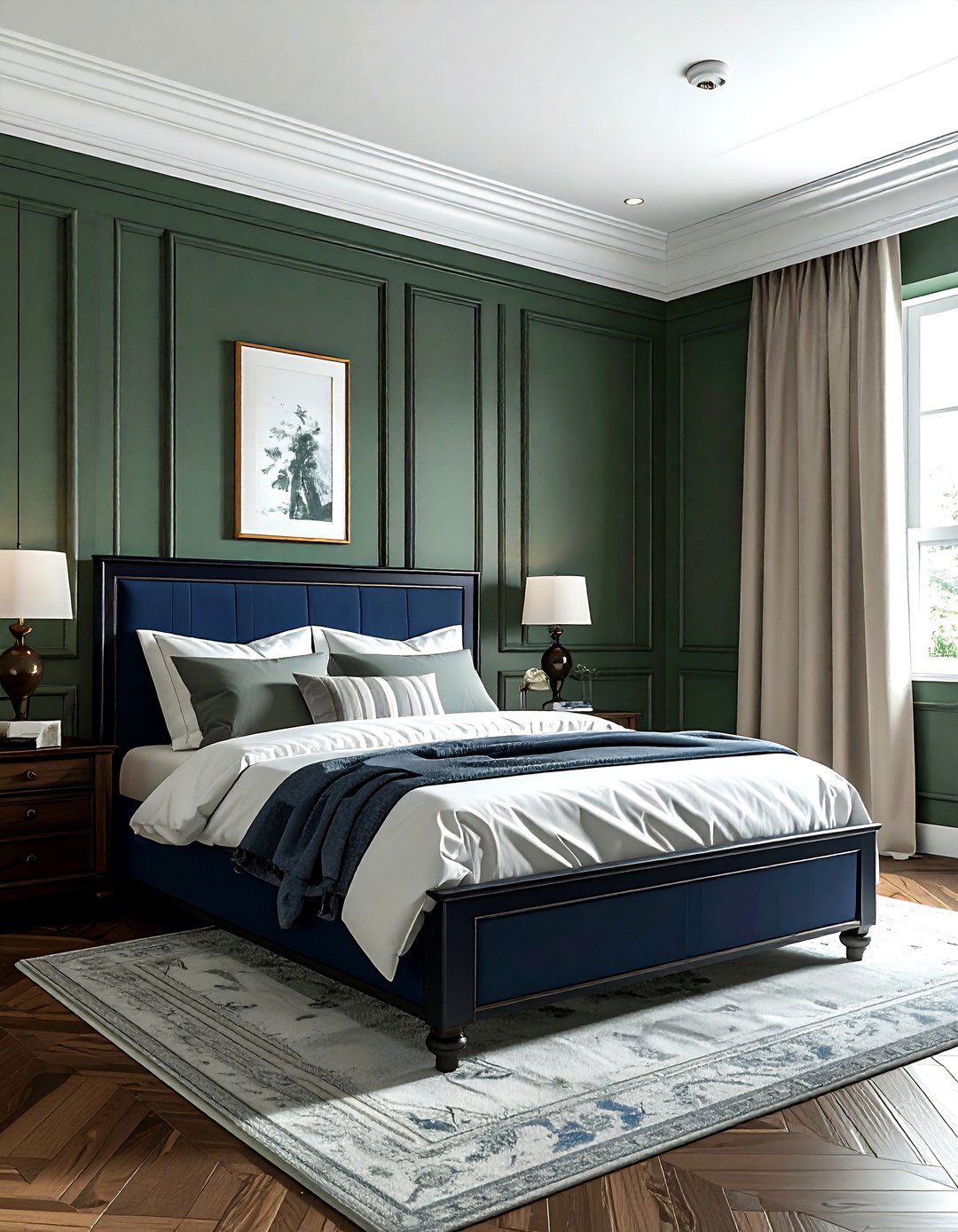 Sage Green Navy Bedroom - 30 sage bedroom ideas
