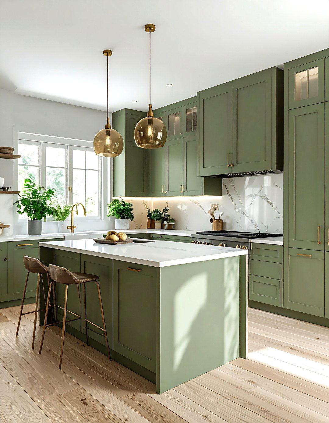 Sage Green Palette - 30 balanced kitchen ideas