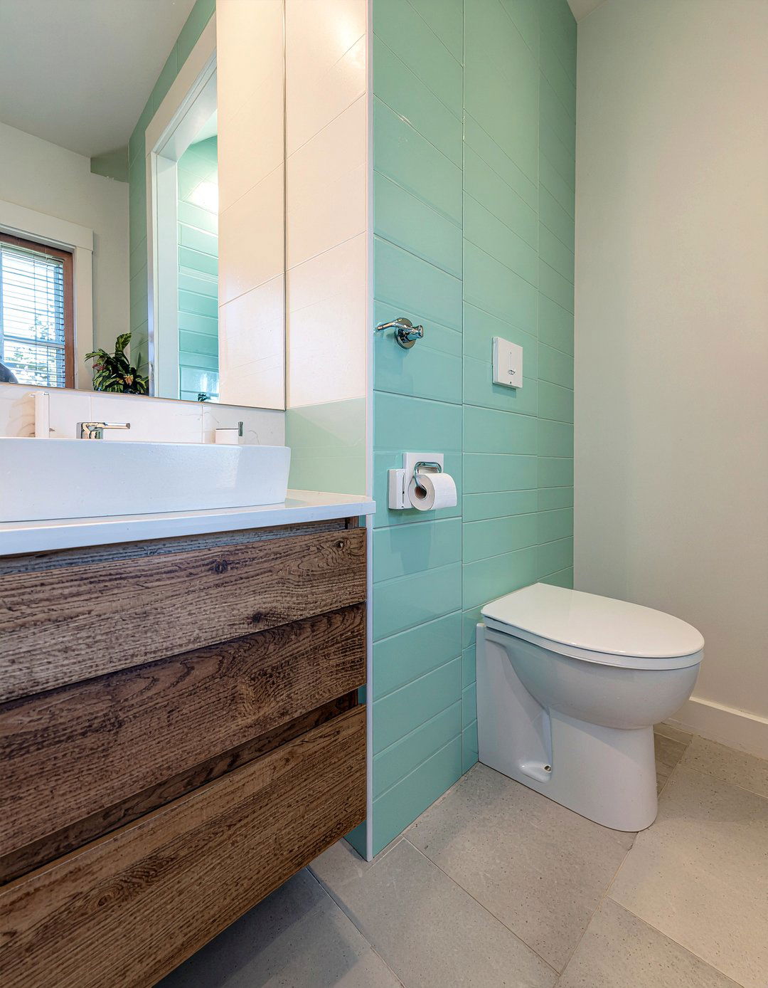 Sage Green Picket Tile - 30 sage green bathroom ideas