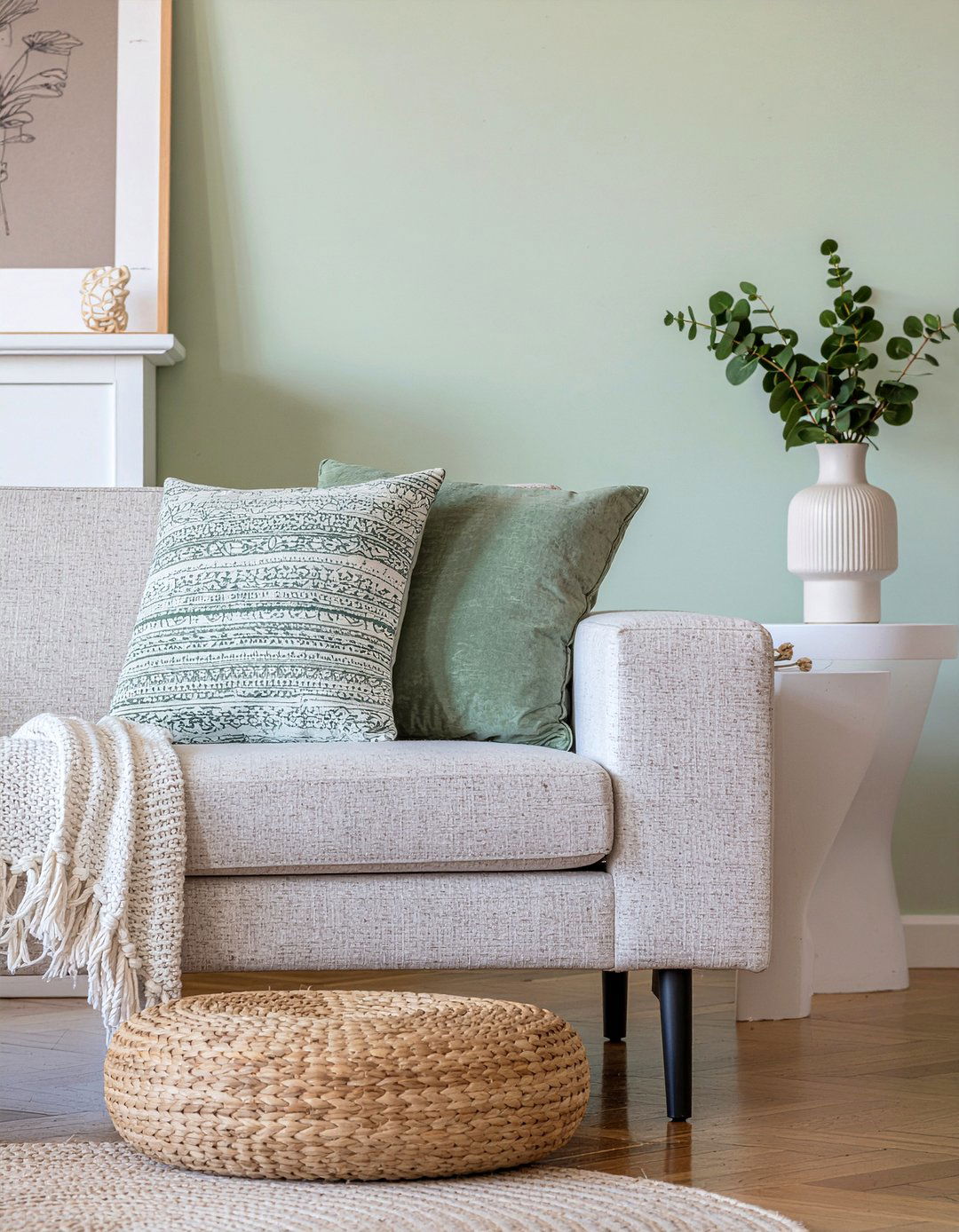 Sage Green Pillows - 30 living room throw pillows