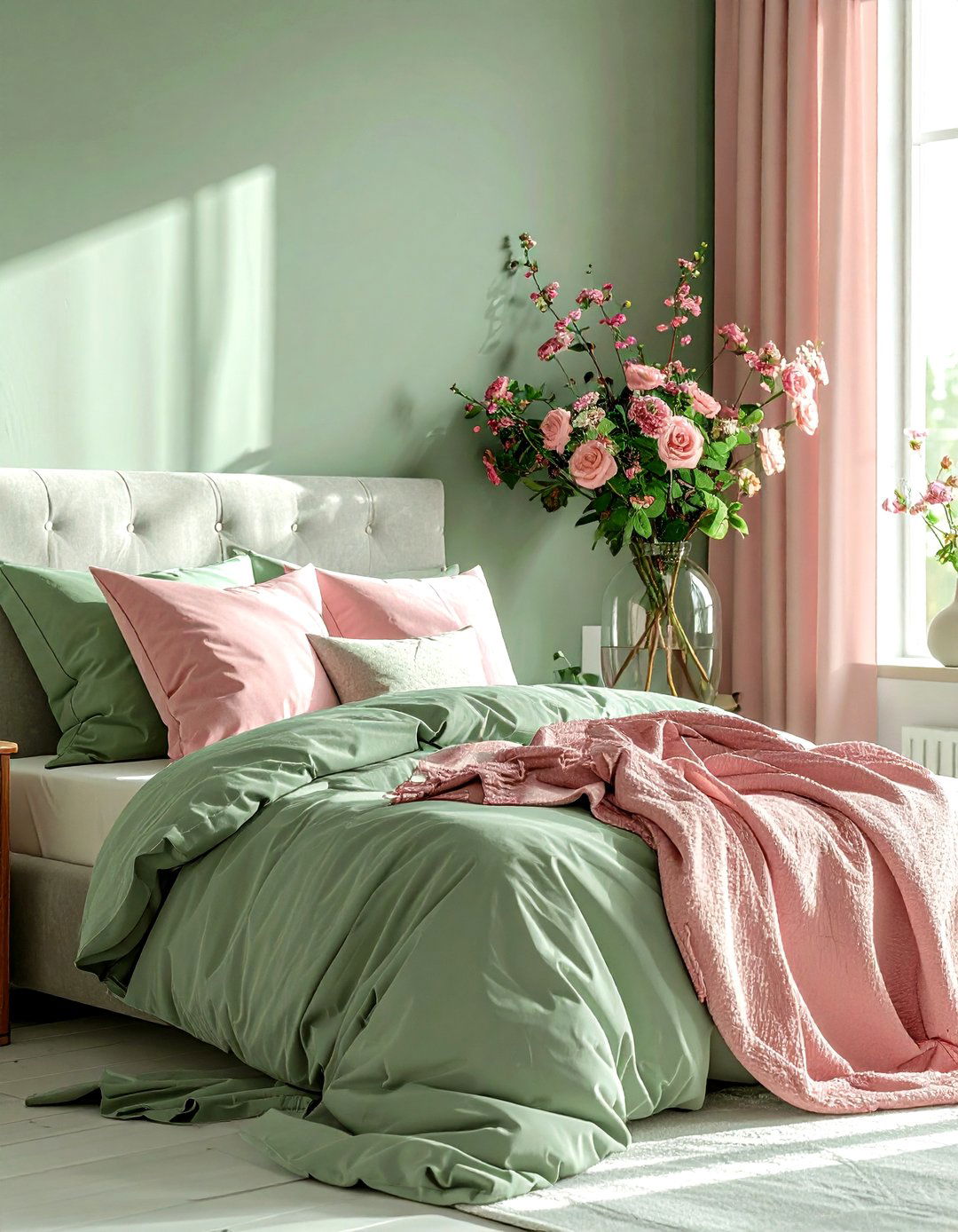 Sage Green Pink Bedroom - 30 sage bedroom ideas
