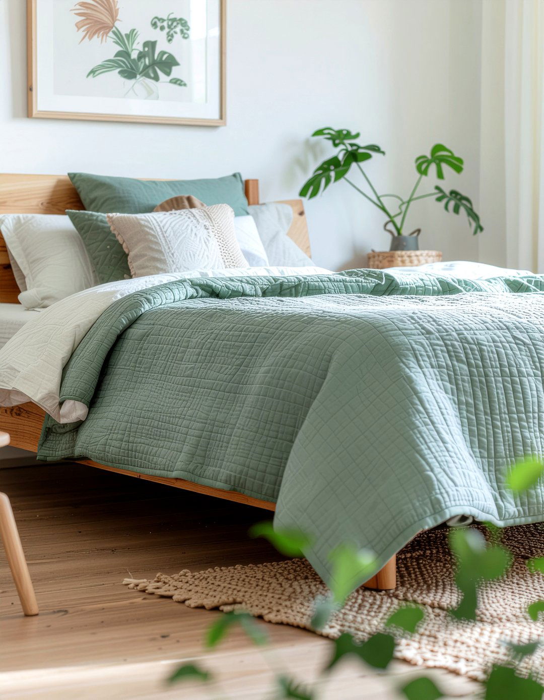 Sage Green Quilt - 30 bedroom quilts