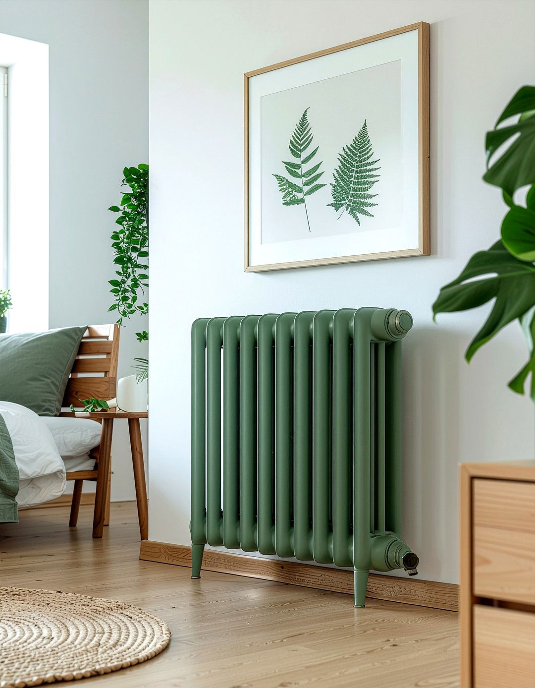 Sage Green Radiator - 30 bedroom radiators
