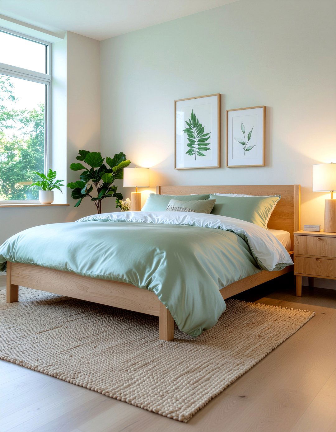 Sage Green Satin Comforter - 30 satin bedroom ideas