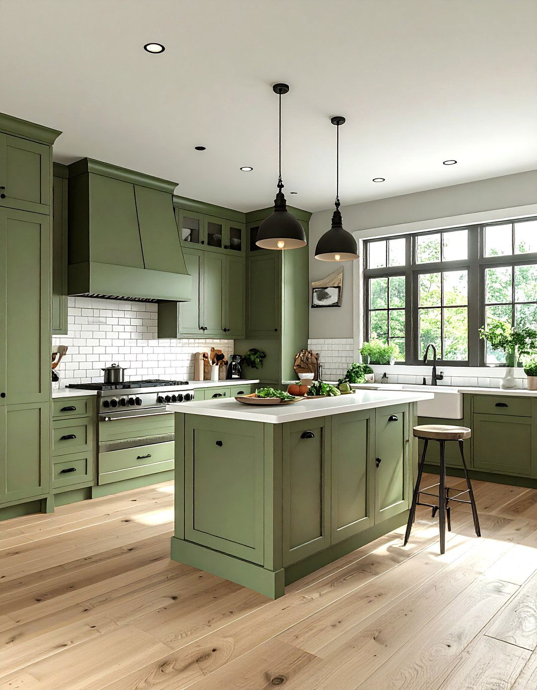 Sage Green Shaker Cabinets - 30 sage green kitchen ideas