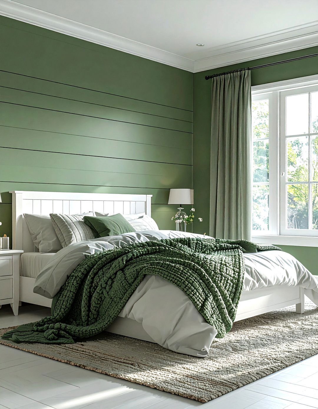Sage Green Shiplap Bedroom - 30 sage bedroom ideas