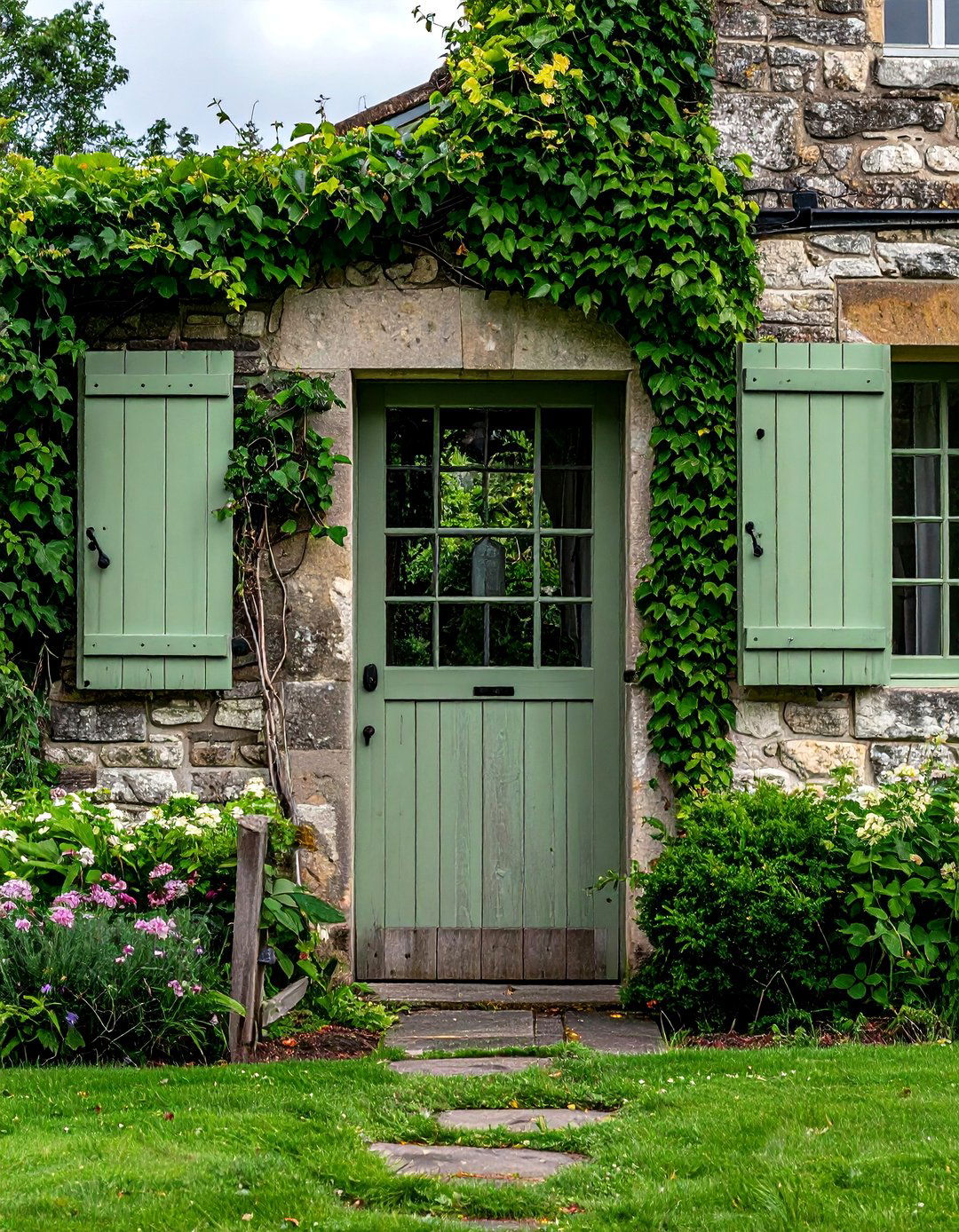 Sage Green Shutters - 30 shutter ideas