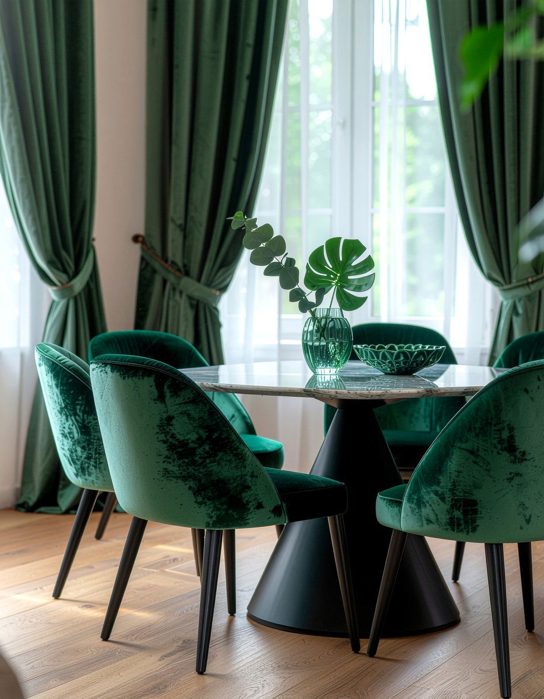 Sage Green Velvet Dining Room - 30 sage green dining room ideas