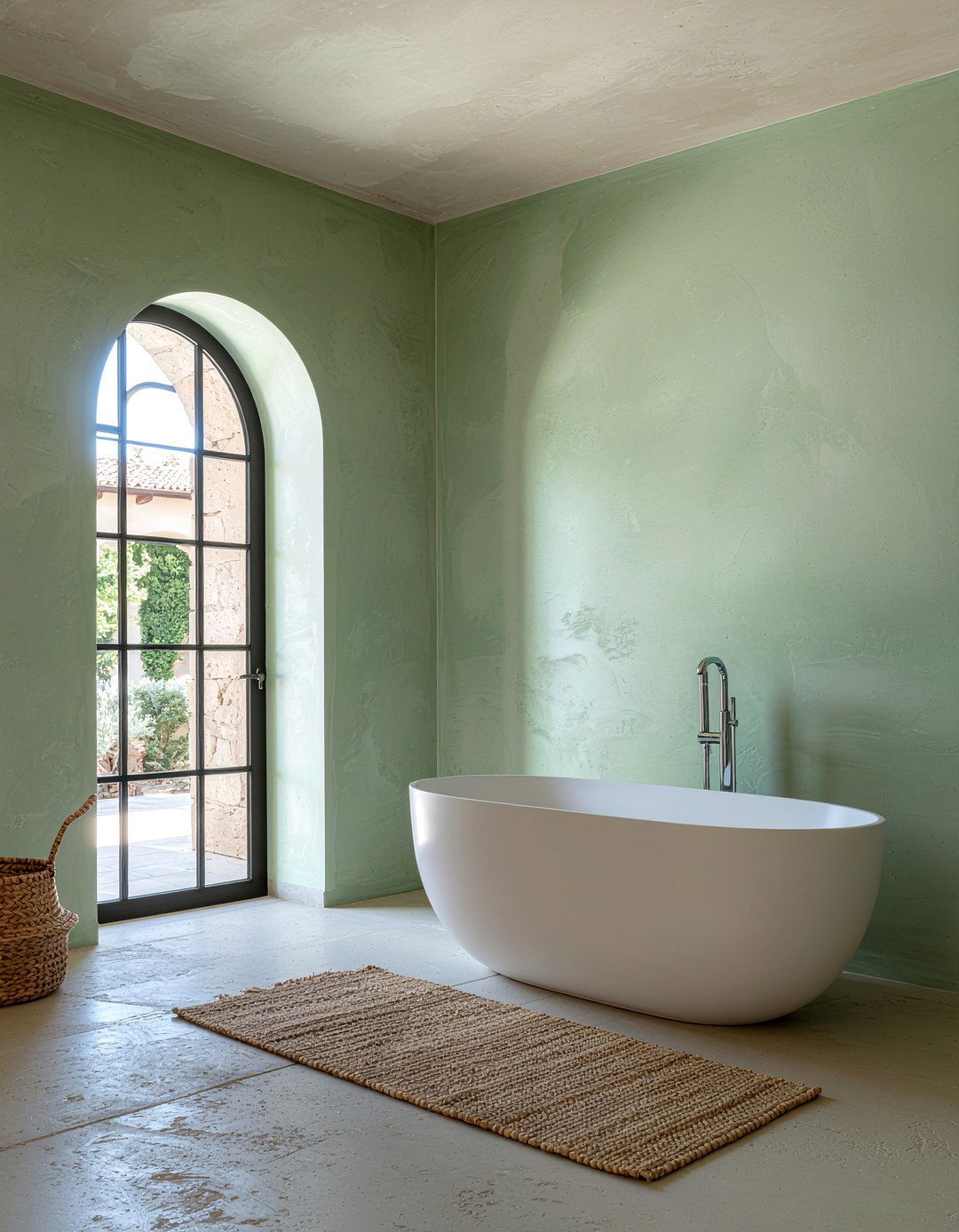 Sage Green Venetian Plaster - 30 sage green bathroom ideas