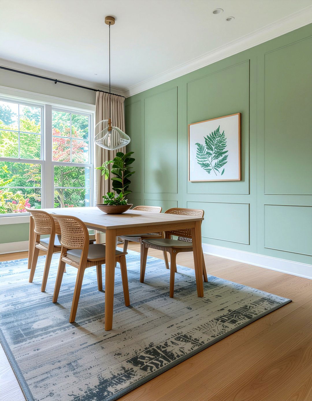 Sage Green Wainscoting - 30 dining room wainscoting ideas