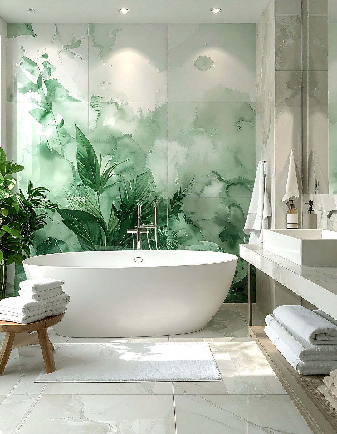 Sage Green Watercolor - 30 subtle wallpaper ideas